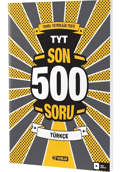 Tyt Türkçe Son 500 Soru Hız Yayınları
