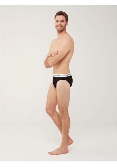 U.S. Polo Assn. Erkek Siyah Tekli Slip 80452Y Siyah