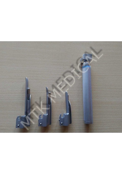 Pediatrik Larıngoskop 3'Lü Set (00. 0. 1 Miller Blade)