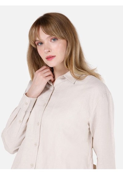 Colin's Colins Relaxed Fit Shirt Neck Düz Kadın Bej Uzun Kol Gömlek Cl1068538 Q1.v2 Beı Bej Colin's Colins Relaxed Fit Shirt Neck Düz Kadın Bej Uzun Kol Gömlek Cl1068538 Q1.v2 Beı Bej