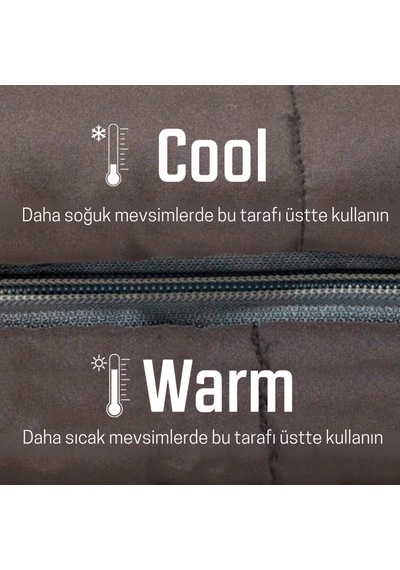 Outwell Contour Supreme Yazlık & Kışlık Taraflı -20 C Uyku Tulumu Coffee Kahverengi