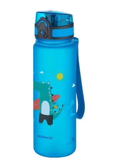 Uzspace Figürlü 500 Ml Tritan Çocuk Su Matarası Manani, Mavi