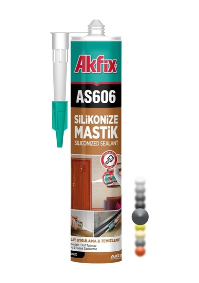 As606 Silikonize Akrilik Mastik 500gr Gri Renk - 285343768