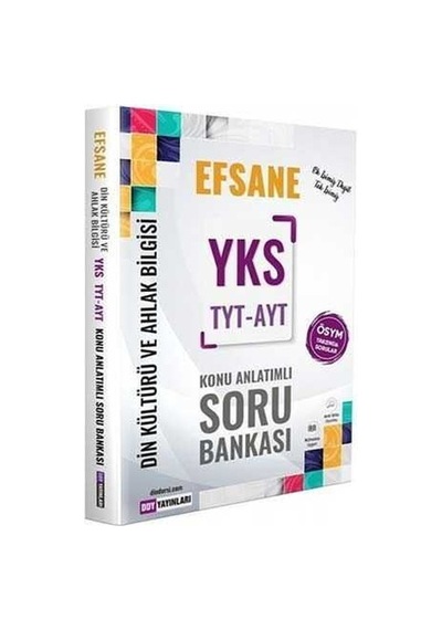 TYT  -  AYT Din Kültürü ve Ahlak Bilgisi Efsane Konu Anlatımlı Soru Bankası -  DDY Yayınları