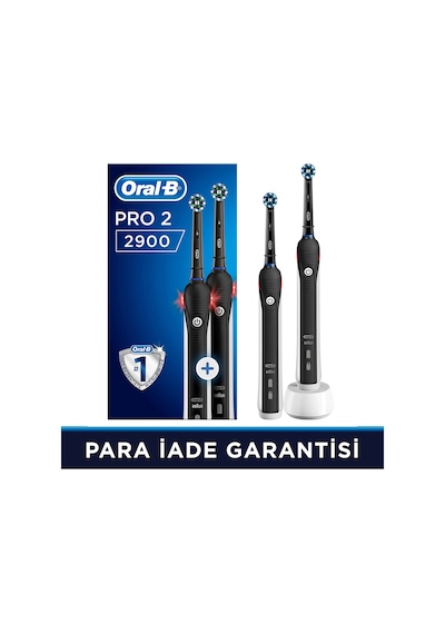Oral-B Pro 2900 Elektrikli Diş Fırçası Siyah 2'li Oral-B Pro 2900 Elektrikli Diş Fırçası Siyah 2'li