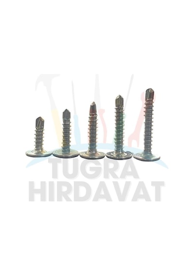 Rysb 3,9x22 Mm 1000 Adet Beyaz Pul Başlı Matkap Uçlu Vida Otomatik Vida