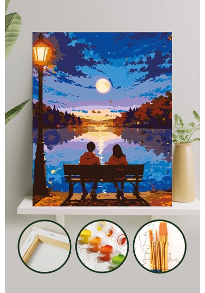 Sayılarla Boyama Tuval Seti 40x50 Cm - İlk Buluşma