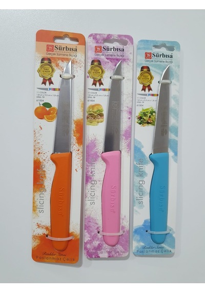 Sürbisa Sürmene 61004 Mutfak Bıçağı (9,50 Cm) Çok Renkli