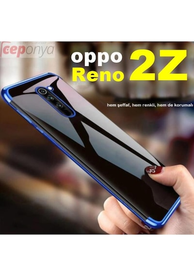 Oppo Reno 2Z Köseleri Renkli Seffaf Kamera Korumali Silikon Kilif 424793237