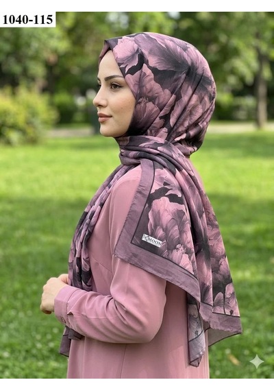 Moonscarfs Moon Scarf Soft Pamuk Şal Gül Kurusu 1040-115 Çok Renkli