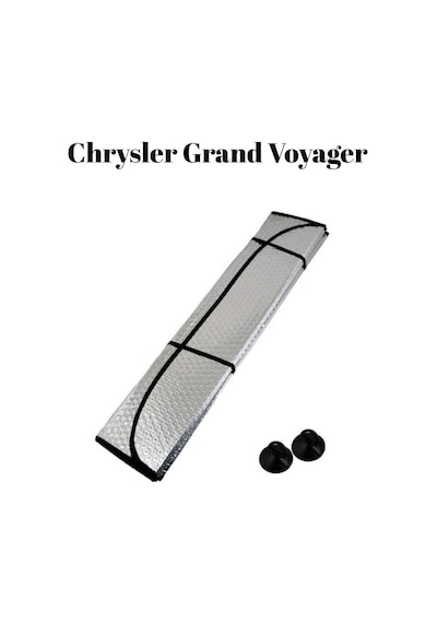 Chrysler Grand Voyager Uyumlu Ön Cam Güneşlik Perde Balonlu Metalize Alüminyum Katlanabilir 165x85cm Büyük Boy
