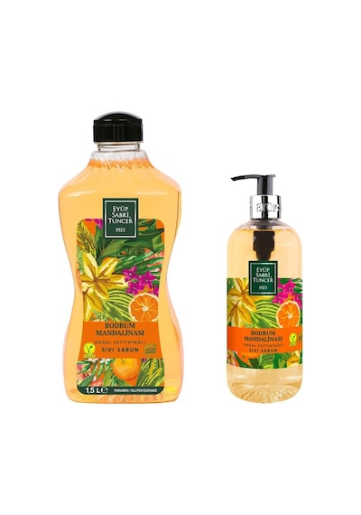 Eyüp Sabri Tuncer Bodrum Mandalinası Sıvı Sabun 1500 ML + Bodrum Mandalinası Sıvı Sabun 500 ML