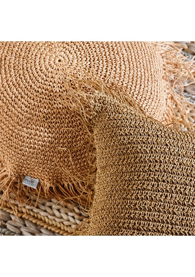 Mudo Home Valetta Yuvarlak Kırlent Naturel 50cm Diğer