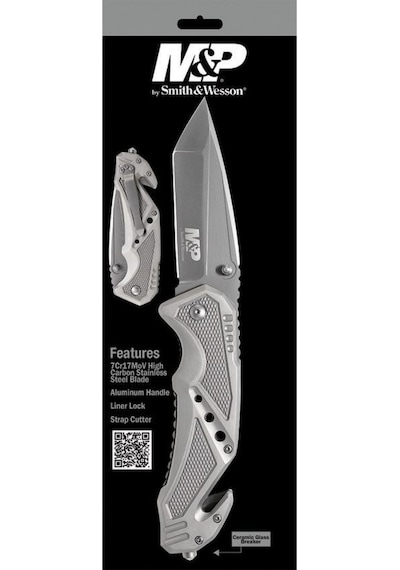 Smith Wesson M&p Tanto Grey Survivor Rescue Knife Carbon Taktik Kamp Çakı Swmp11gcp Siyah