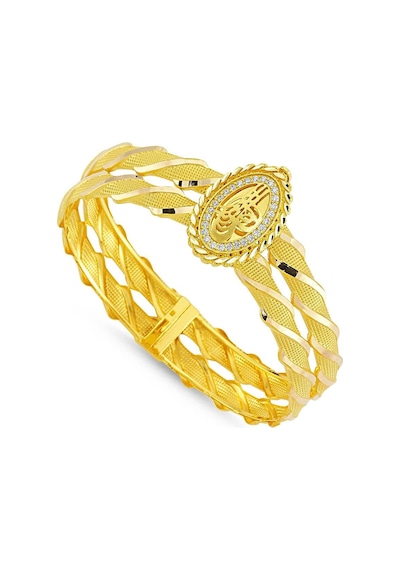 Altın Tuğralı Kelepçe Oval Jessica