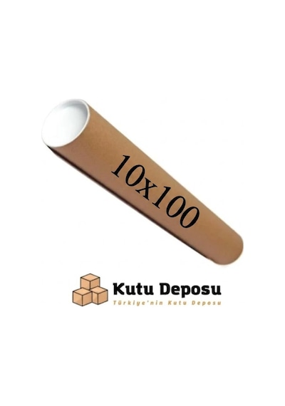 10x100 Cm Kapaklı Silindir Postüp Rulo Gönderi Kutusu 1 Adet