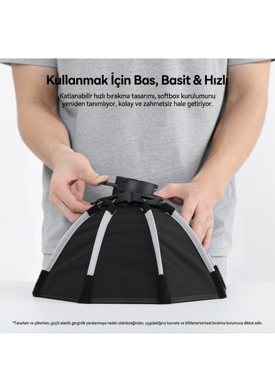 Ulanzi Fold Qs30 30cm Mini Bowens Mount Gridli Octagonal Softbox - L304