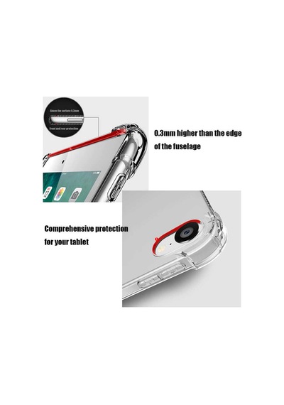 Samsung Uyumlu Galaxy Tab S6 Lite P610 Kılıf Fuchsia Tablet Nitro Anti Shock Silikon Kapak Arka Kapak