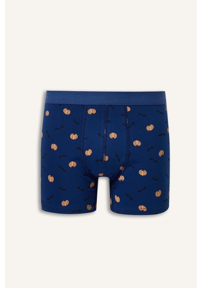 Defacto Regular Fit Desenli Normal Bel 3lü Boxer I3456ax26aunv30 Lacivert-nv30