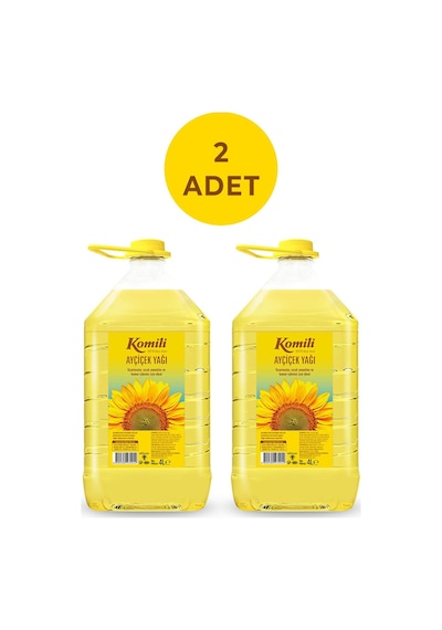 Komili Ayçiçek Yağı Pet Dar Ağız 2 x 4 L