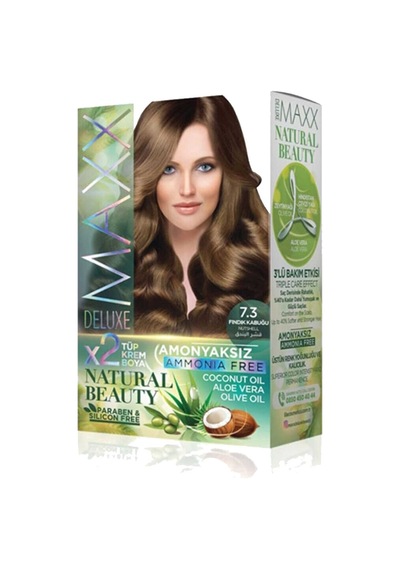 Natural Beauty Amonyaksız Saç Boyası 7.3 Fındık Kabuğu