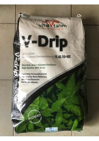 Vital Tarım V-drip 10-40-10 10.40.10+me Npk Gübre 25kg