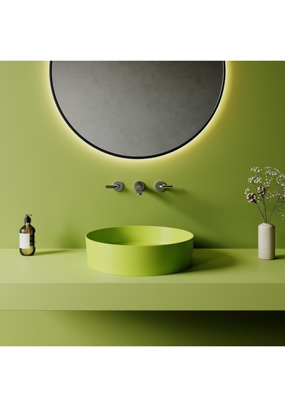 Creavit Loop Yuvarlak Masa Üstü Çanak Lavabo Ø45 Cm Extra Neon Lp145-00nn