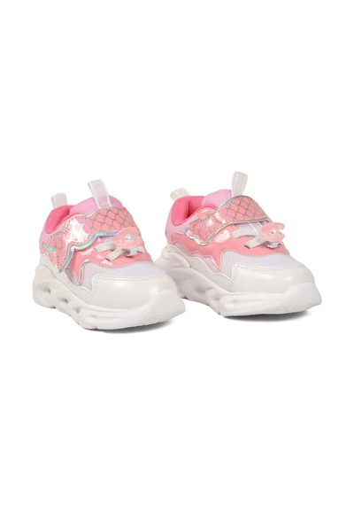 Cool Pudra Cırtlı Işıklı Desenli Anatomik Bebek Spor Ayakkabı Sneaker Aida B