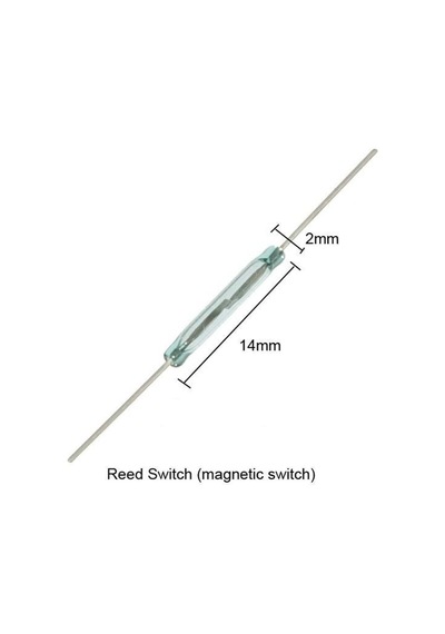 14mm Reed Röle Anahtar Sensör Switch Manyetik Alan Mıknatıs Algılayıcı No Kontak Çıkışı Kapı Pencere Dvm.10