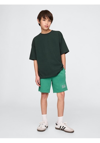 Gap 742934001 V-frch Ft Logo Erkek Çocuk Şort Yeşil