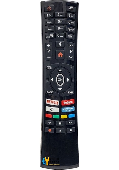 Vestel Uyumlu Netflix-youtube-prime Video Tuşlu Led Tv Kumanda Rc4390p-30101765
