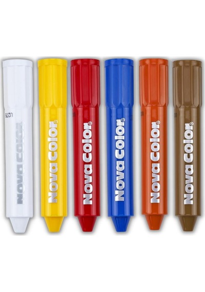 Yüz Boyası 6 Renk 1 Paket Nova Color 6 Renk Yüz Boyası 1 Paket N11.410