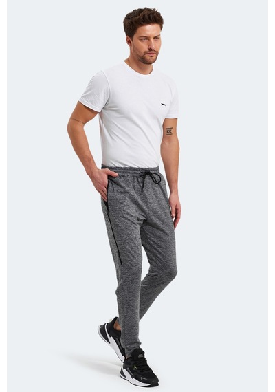 Slazenger Reıno Erkek Fermuar Cepli Gri Eşofman Altı Gri