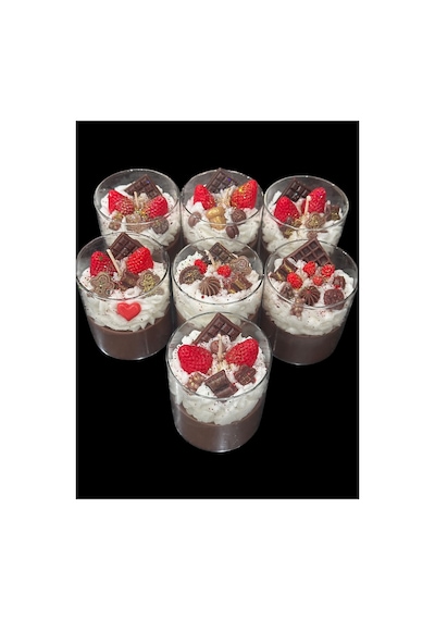 Kremalı Magnolia Cafe Latte Mum Soya, Bitkisel, Vegan Mum Kokulu
