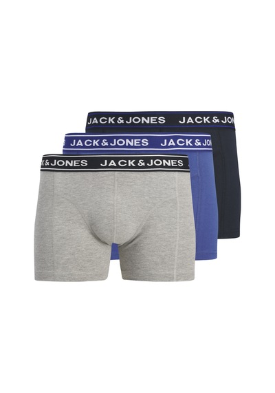 Jack & Jones Erkek 3'lü Boxer Paketi- Danny - 12288864 Dazzling Blue