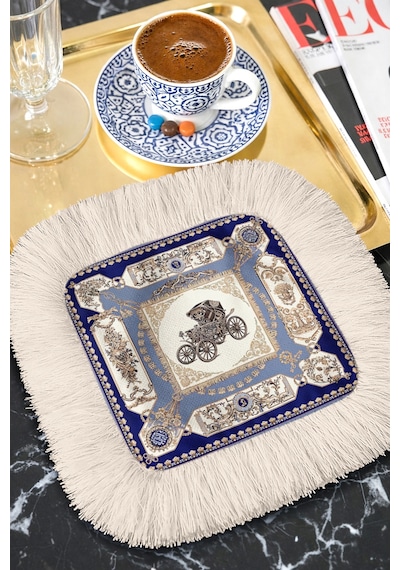 Zarif Vintage Arabalı Saçaklı Sunum Peçetesi-klasik Lüks Retro Lacivert Bardak Altlığı Mendil Mat Kumlu Zeytin Zarif Vintage Arabalı Saçaklı Sunum Peçetesi-klasik Lüks Retro Lacivert Bardak Altlığı Mendil Mat Kumlu Zeytin