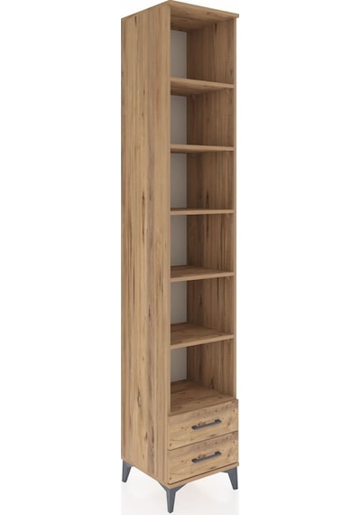 Hyperion Dolap 6 Raflı 2 Çekmeceli 44x44x243 Çam-çam Çam