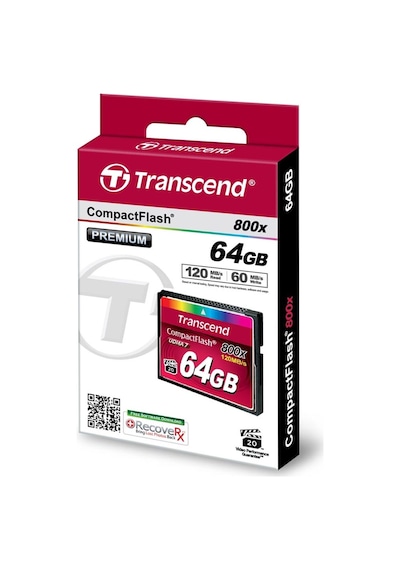 Transcend 64 Gb Cf Card, Udma 7, 800X, 120Mb/S