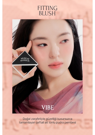 Ciltle Bütünleşen Ve Pürüzsüzleştiren, Yumuşak Dokulu Allık Muzıgae Mansıon Fitting Blush 04 Vibe 04 Vibe