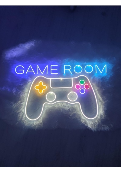 Game Rooom Gamer Playstation Neon Led Tabela 80x50cm