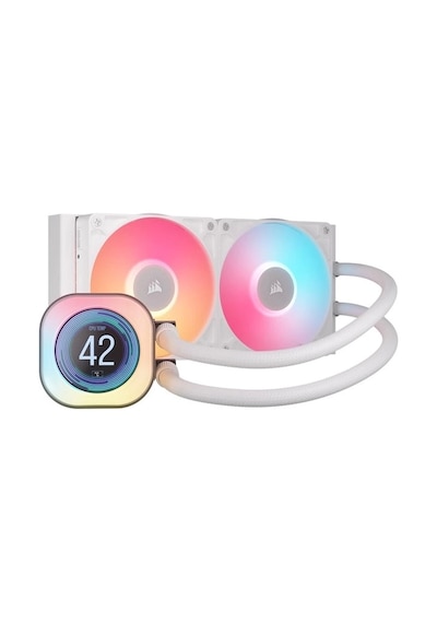 Corsaır 240mm Tıtan 240rx Lcd Cw-9061025-ww Am5-1851p Rgb Sıvı Soğutmalı İşlemci Fanı Beyaz