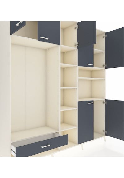 Hyperion Dolap 11 Raflı Tek Çekmeceli 7 Kapaklı 220x44x243 Aytaşı-antrasit/antrasit Çok Renkli Hyperion Dolap 11 Raflı Tek Çekmeceli 7 Kapaklı 220x44x243 Aytaşı-antrasit/antrasit Çok Renkli