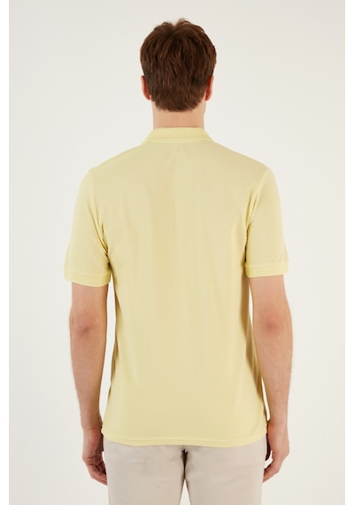 Buratti Pamuklu Regular Fit Düğmeli Erkek Polo Yaka T Shirt 5902739 Açık Sari