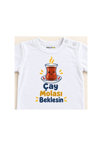 Babylimon Çay Molası Beklesin Beyaz Kısa Kollu Çıtçıtlı Bebek Zıbını Beyaz - Çay Molası Beklesin - 928161966 Beyaz - Çay Molası Beklesin Babylimon Çay Molası Beklesin Beyaz Kısa Kollu Çıtçıtlı Bebek Zıbını Beyaz - Çay Molası Beklesin - 928161966 Beyaz - Çay Molası Beklesin