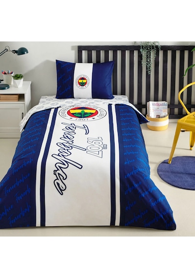 Taç Fenerbahçe 1907 Glow Lisanslı Nevresim Takımı 120x200 Fitted