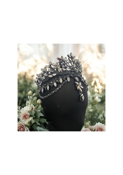 Alınlıklı Gelin,kına,nişan,söz,after,bride,party Taç Antrasit - 694981883 Antrasit