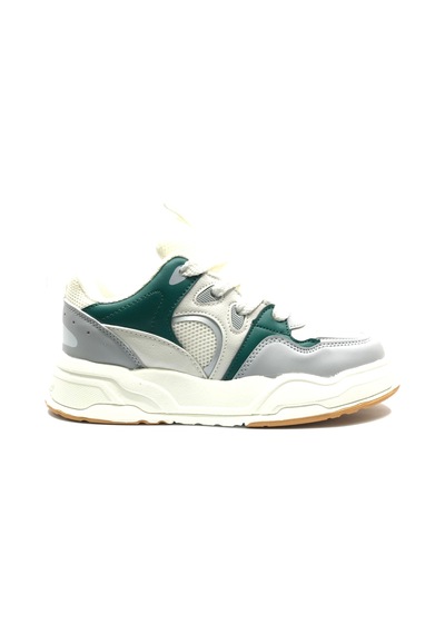 Cool Jacop Bağcık Görünümlü Cırt Cırtlı Sneaker Ortopedik Çocuk Spor Ayakkabı Yeşil