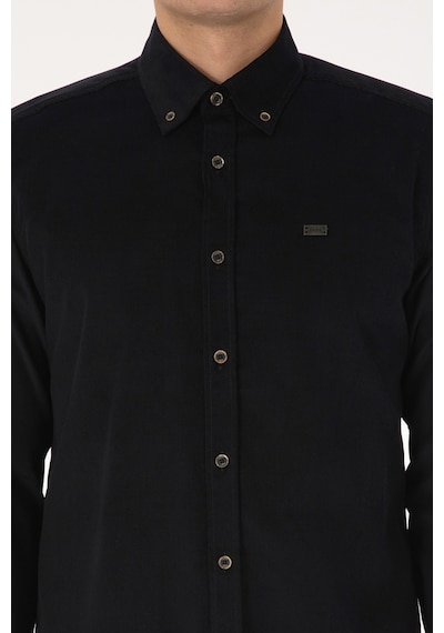 U.s. Polo Assn. Erkek Siyah Gömlek Desenli 50315915-vr046 Sıyah