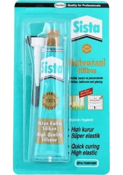 Sista Silikon Tüp Şeffaf 50 GR