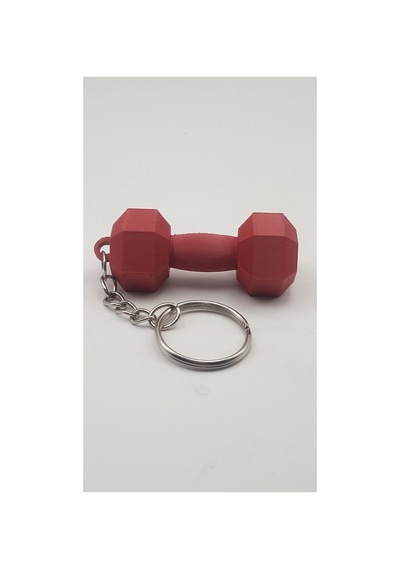 Fandora 5kg Dambıl Şekilli Kırmızı Anahtarlık - Spor Ve Fitness Motivasyon Hediyesi